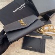 Portafoglio YSL Saint Laurent Uptown Chain nero