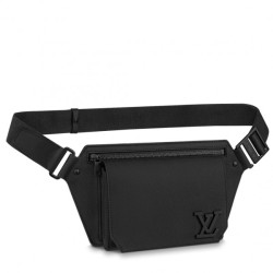Replica Aerogram Slingbag Pelle di vitello M57081 Nera Griffate