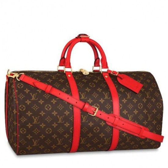 Keepall Bandouliere 50 Monogram Red M44740