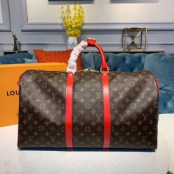 Keepall Bandouliere 50 Monogram Red M44740 Dupe Perfetta Cloni Firmate Keepall Bandouliere 50 Monogram Red M44740 imitazioni