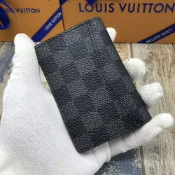 Cloni Firmate Alta gamma replica Organizer tascabile Damier Graphite N63143 imitazioni