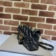 Imitazione The Hacker Project borsa piccola GG Marmont 443497 Nera