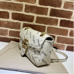 The Hacker Project borsa piccola GG Marmont 443497 Crema
