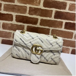 The Hacker Project borsa piccola GG Marmont 443497 Crema
