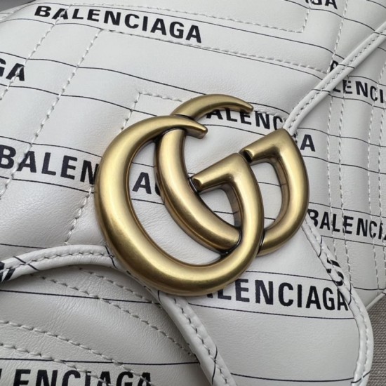 The Hacker Project borsa piccola GG Marmont 443497 Crema The Hacker Project borsa piccola GG Marmont 443497 Crema