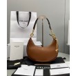 Borse Replica Celine Ava Con Tracolla Media In Pelle Di Vitello Liscia Caffè