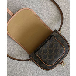 Borsa Replica 1:1 Celine Folco Media Marrone