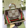 Borse Replica Small Jumbo GG Con Bamboo 675797 Caffè Scuro