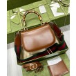 Borsa Replica 1:1 Small Top Handle Con Bamboo 675797 Coffee