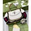 Qualità superiore replica Small Top Handle Con Bamboo 675797 Cream