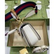 Qualità superiore replica Small Top Handle Con Bamboo 675797 Cream