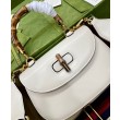 Qualità superiore replica Small Top Handle Con Bamboo 675797 Cream