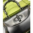 Borsa Small Top Handle Con Bamboo 675797 Nero