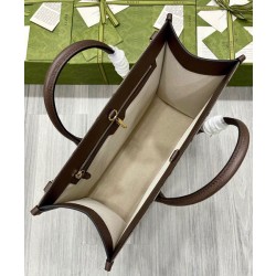 Borsa Tote con jumbo GG 678839 Caffè scuro