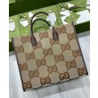 Borsa Tote con jumbo GG 678839 Caffè scuro