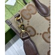 Borsa Tote con jumbo GG 678839 Caffè scuro
