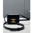 Celine Mini Triomphe In Vitello Lucido Nero