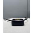 Celine Mini Triomphe In Vitello Lucido Nero