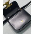 Celine Mini Triomphe In Vitello Lucido Nero