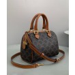 Celine Small Boston In Tela Triomphe Caffè