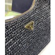 fedele Prada Re-Edition 2005 Borsa in rafia 1BH204 nera