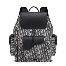 Zaino Christian Dior Saddle blu scuro