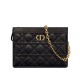 Astuccio Christian Dior Caro con cerniera nero Astuccio Christian Dior Caro con cerniera nero