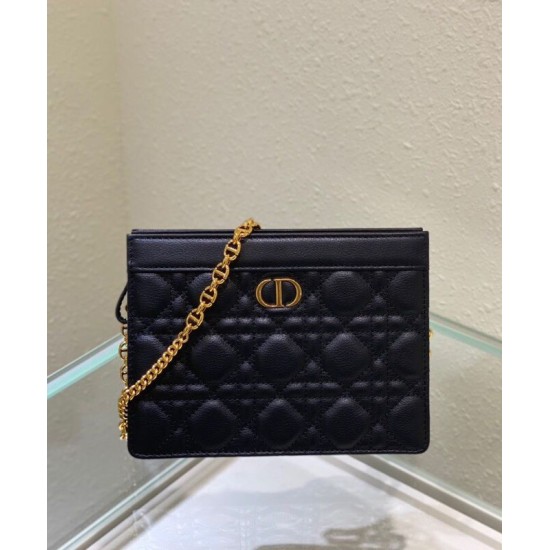 Astuccio Christian Dior Caro con cerniera nero Astuccio Christian Dior Caro con cerniera nero