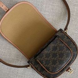 Borsa Replica 1:1 Celine Folco Media Marrone Borsa Replica 1:1 Celine Folco Media Marrone