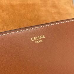 Celine Folco Cuir Triomphe 198263 Caffè