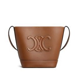 Celine Secchiello Piccolo Cuir Triomphe Coffee