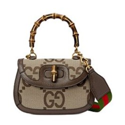 Borse Replica Small Jumbo GG Con Bamboo 675797 Caffè Scuro