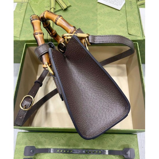 Diana Jumbo GG Mini Tote Bag 655661 Caffè scuro Diana Jumbo GG Mini Tote Bag 655661 Caffè scuro