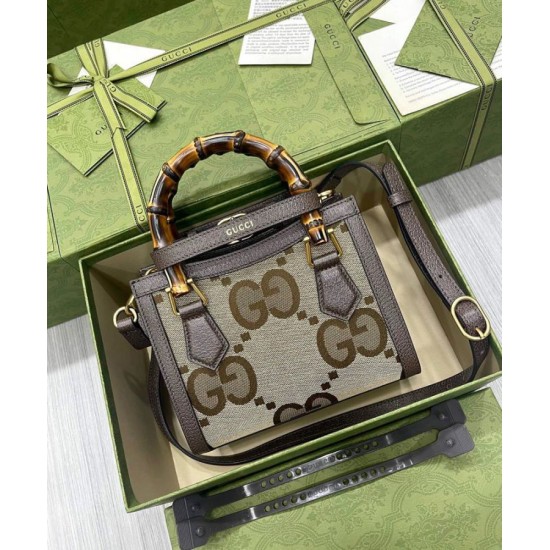 Diana Jumbo GG Mini Tote Bag 655661 Caffè scuro Diana Jumbo GG Mini Tote Bag 655661 Caffè scuro