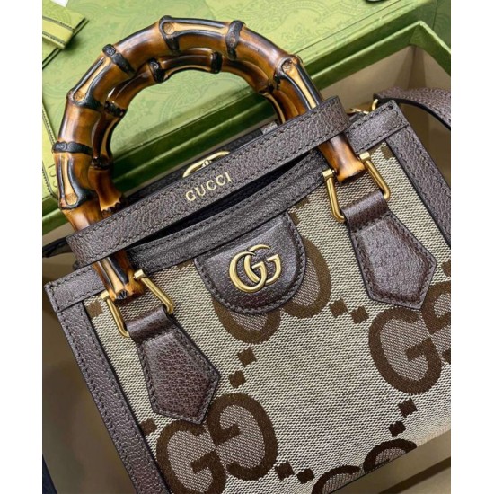 Diana Jumbo GG Mini Tote Bag 655661 Caffè scuro Diana Jumbo GG Mini Tote Bag 655661 Caffè scuro