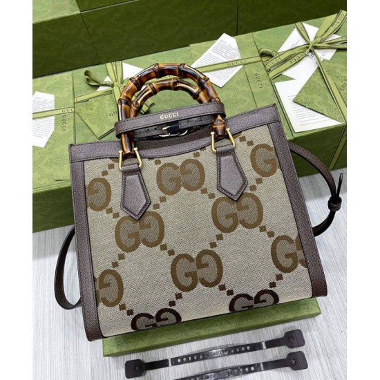 Imitazione Imitazioni borse griffate tote piccola Diana Jumbo GG 660195 Caffè scuro Imitazione Imitazioni borse griffate tote piccola Diana Jumbo GG 660195 Caffè scuro