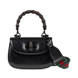Borsa Small Top Handle Con Bamboo 675797 Nero