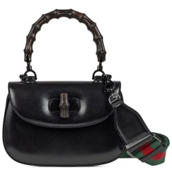 Borsa Small Top Handle Con Bamboo 675797 Nero