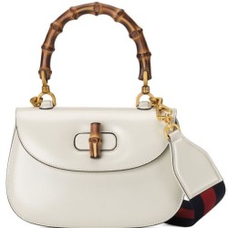Qualità superiore replica Small Top Handle Con Bamboo 675797 Cream