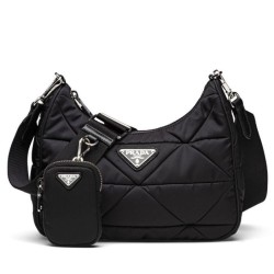 Prada Qualità superiore replica a spalla imbottita in nylon 1BC151