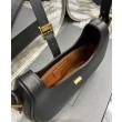 YSL Saint Laurent Borse Replica Alta Qualità Hobo Le Fermoir In Pelle Lucida Nera
