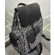Zaino Christian Dior Saddle blu scuro