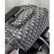 Zaino Christian Dior Saddle blu scuro