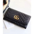 Alta gamma replica Dettagli perfetti GG Marmont continental wallet 443436