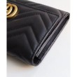 Alta gamma replica Dettagli perfetti GG Marmont continental wallet 443436