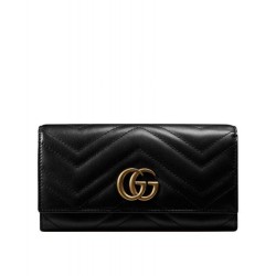 Alta gamma replica Dettagli perfetti GG Marmont continental wallet 443436
