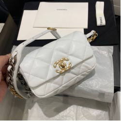 Cloni Firmate Marsupio in tweed di lana 19 AS1163 Bianco imitazioni