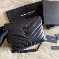 Borsa a tracolla Monogram con busta lunga YSL Saint Laurent Nera