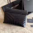 Borsa a tracolla Monogram con busta lunga YSL Saint Laurent Nera Borsa a tracolla Monogram con busta lunga YSL Saint Laurent Nera