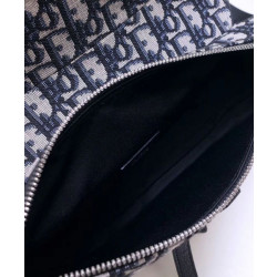 Borse Replica Alta Qualità da Saddle obliqua Christian Dior blu scuro